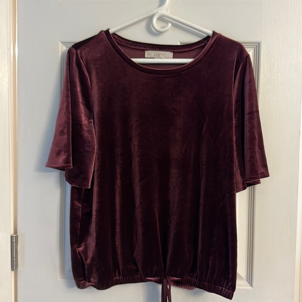 LOFT Velvet Top